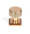 From The Anvil Polished Bronze Judd Cabinet Knob - 25mm (Square)