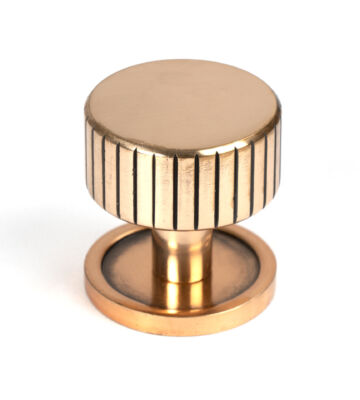 From The Anvil Polished Bronze Judd Cabinet Knob – 32mm (Plain)