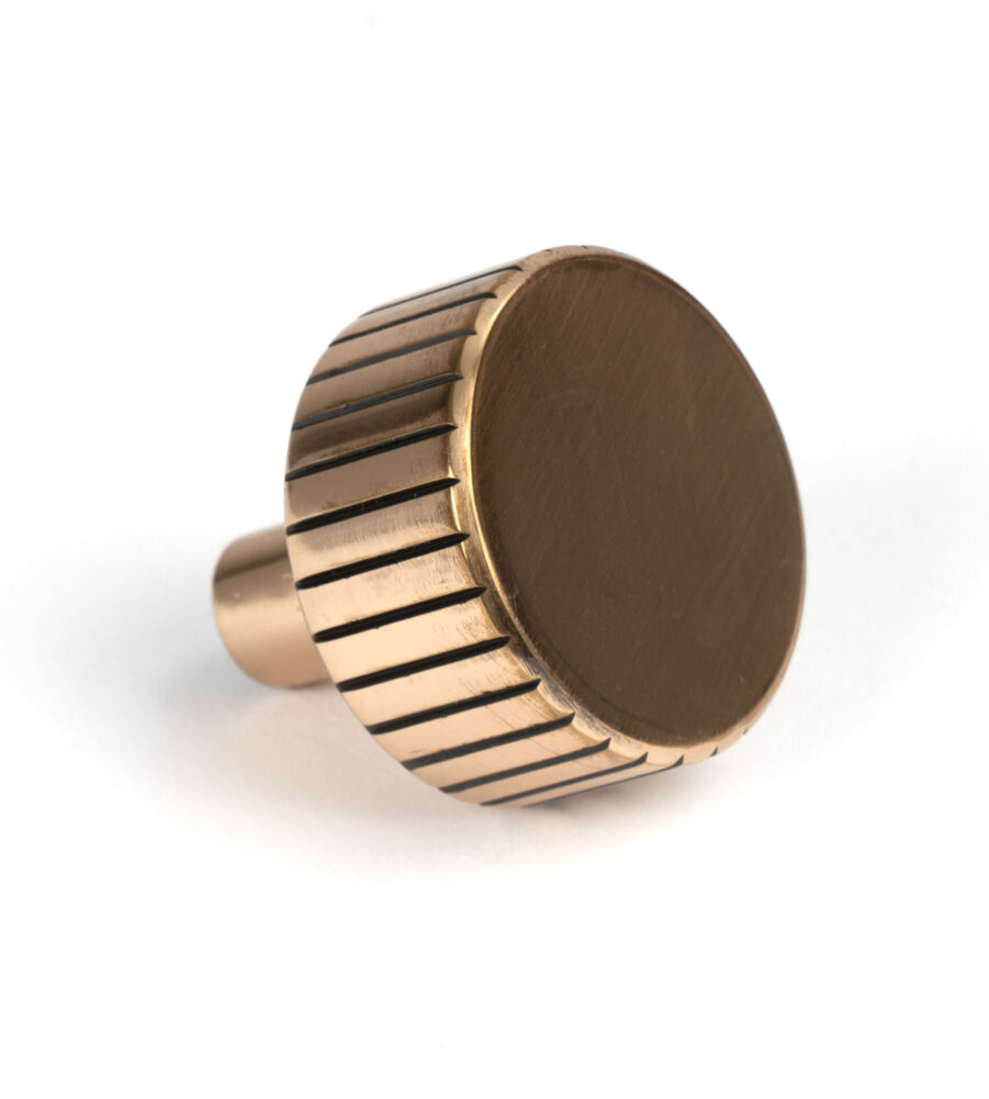 From The Anvil Polished Bronze Judd Cabinet Knob - 32mm (No rose) - Image 3