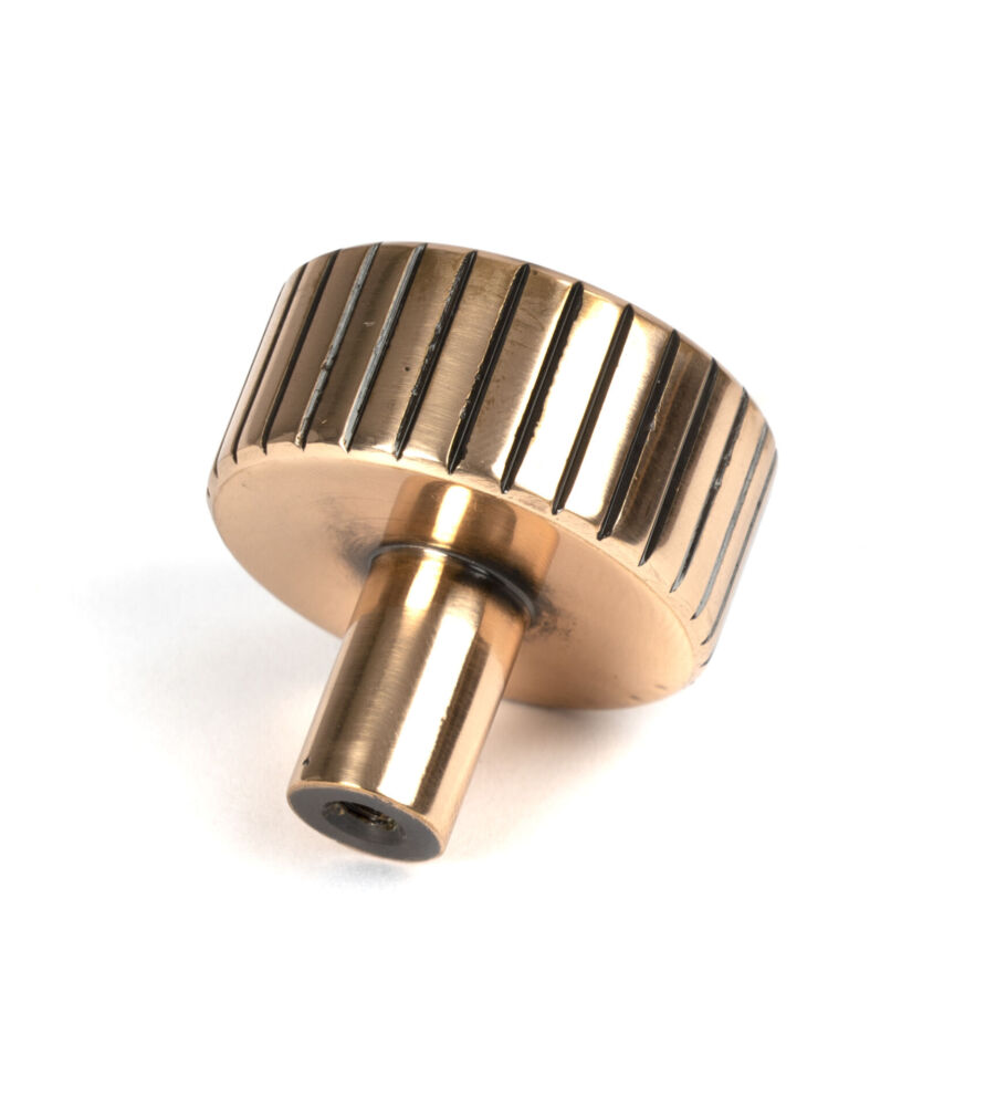 From The Anvil Polished Bronze Judd Cabinet Knob - 32mm (No rose) - Image 4