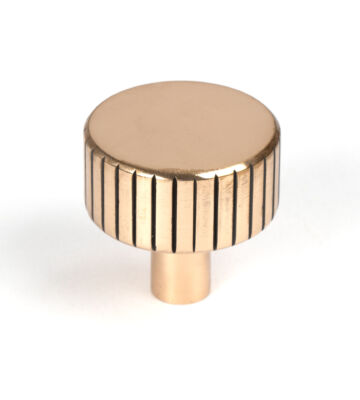 From The Anvil Polished Bronze Judd Cabinet Knob – 32mm (No rose)