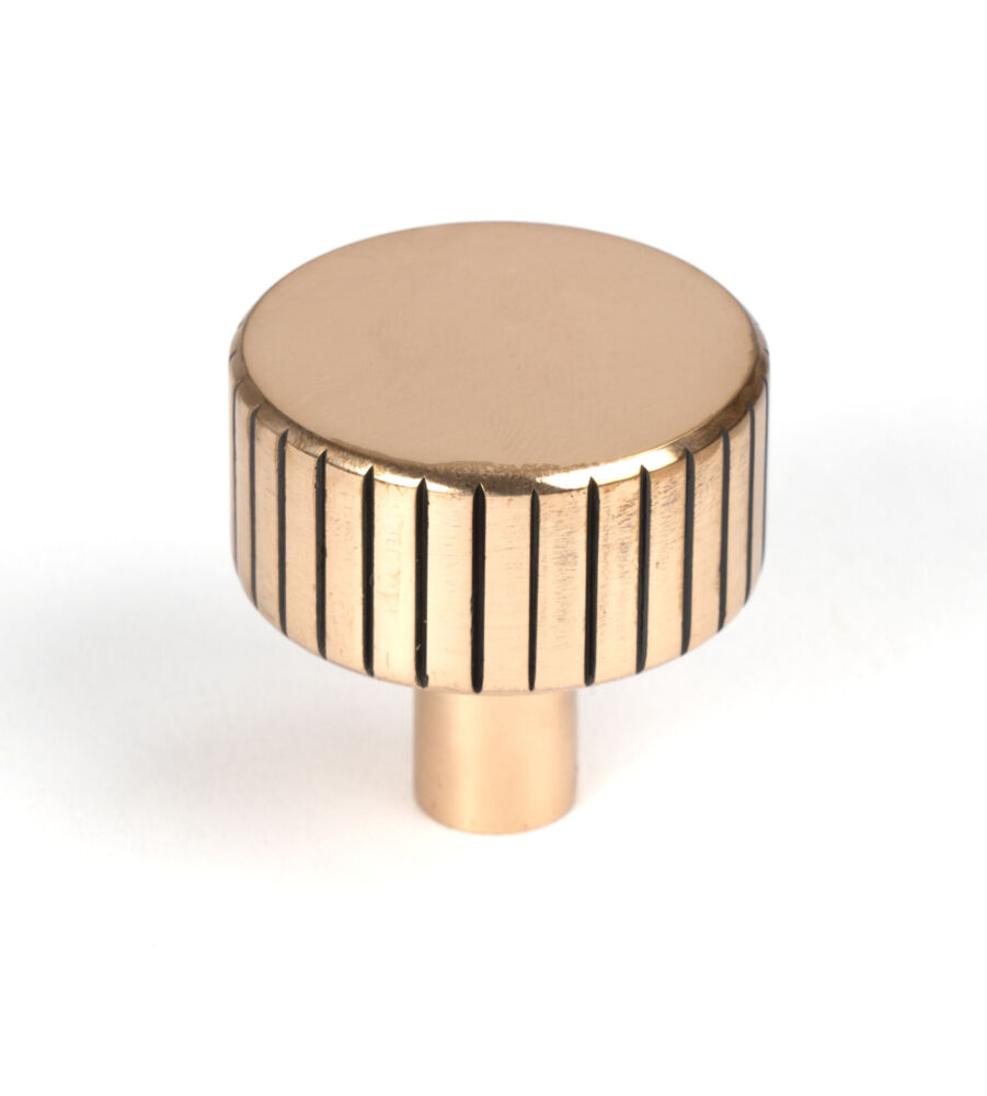 From The Anvil Polished Bronze Judd Cabinet Knob - 32mm (No rose)