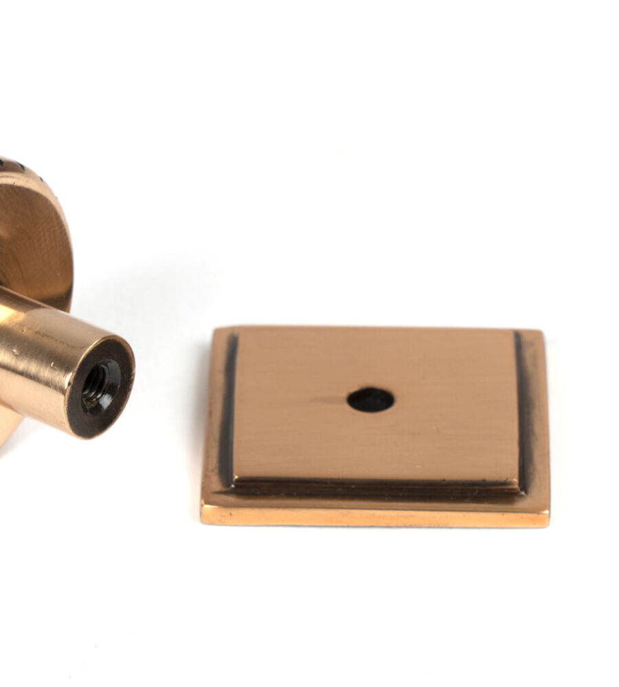 From The Anvil Polished Bronze Judd Cabinet Knob - 32mm (Square) - Image 5