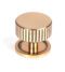 From The Anvil Polished Bronze Judd Cabinet Knob - 38mm (Plain)