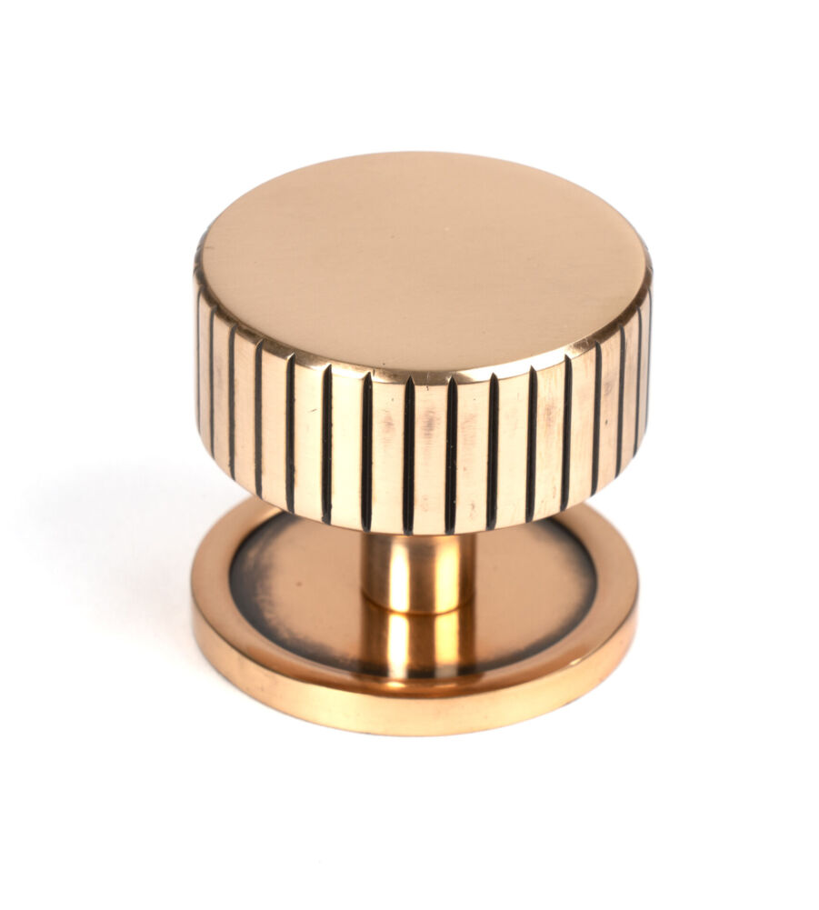 From The Anvil Polished Bronze Judd Cabinet Knob - 38mm (Plain)