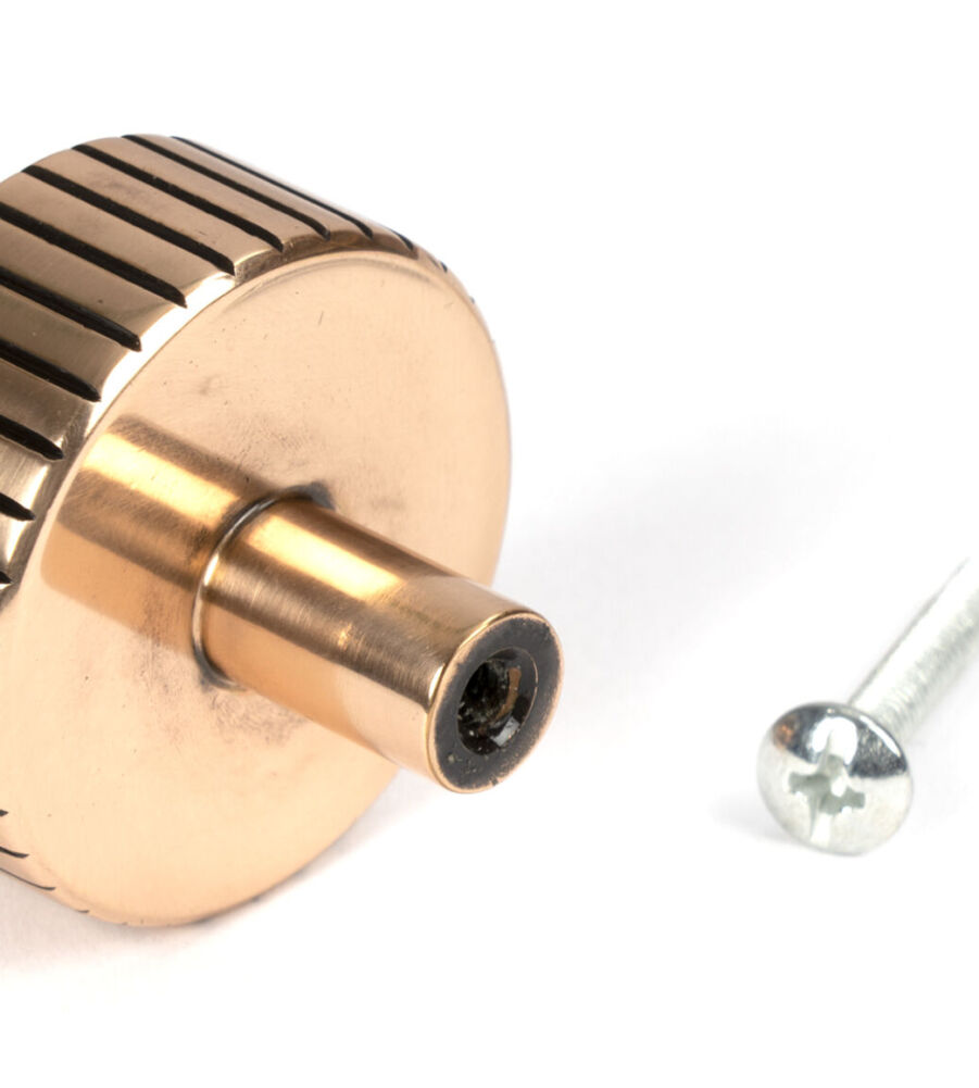 From The Anvil Polished Bronze Judd Cabinet Knob - 38mm (No rose) - Image 5