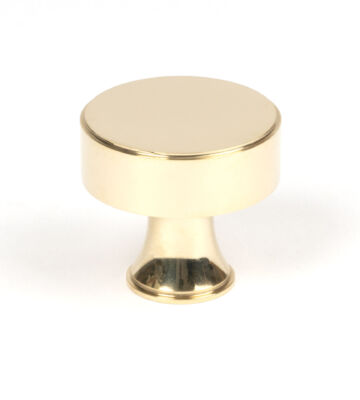From The Anvil Polished Brass Scully Cabinet Knob – 38mm