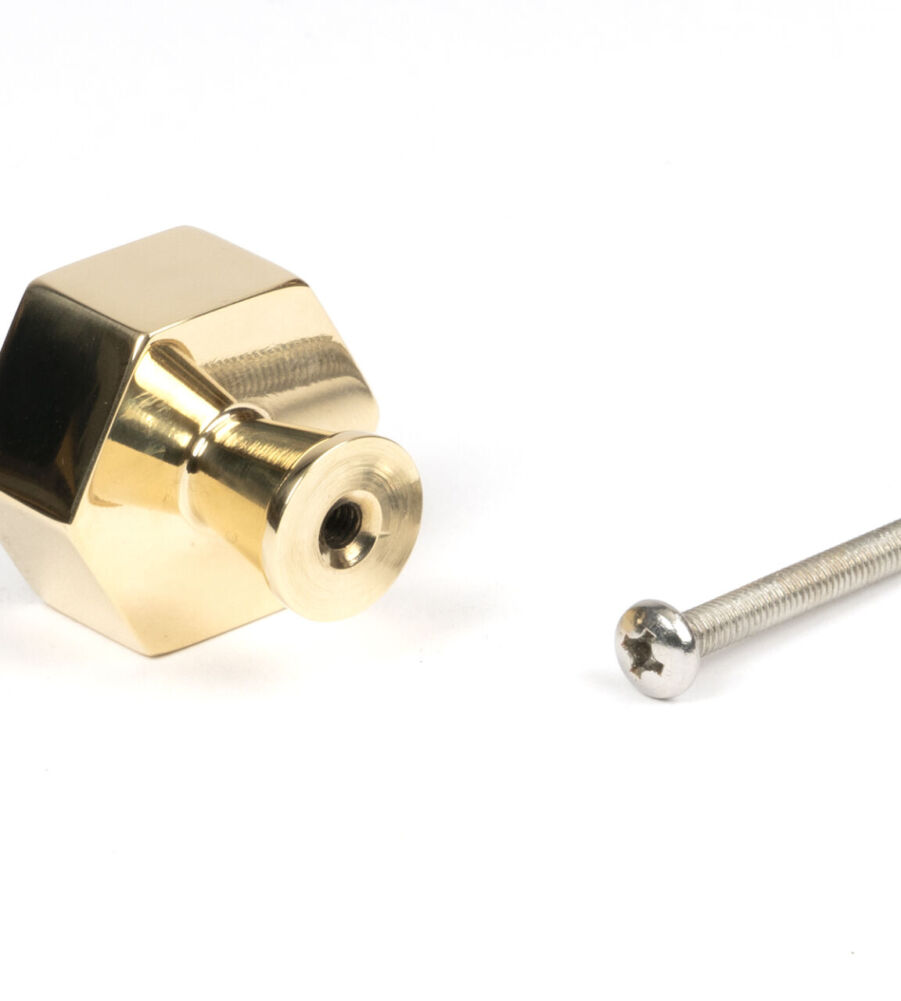 From The Anvil Polished Brass Kahlo Cabinet Knob - 32mm - Image 5