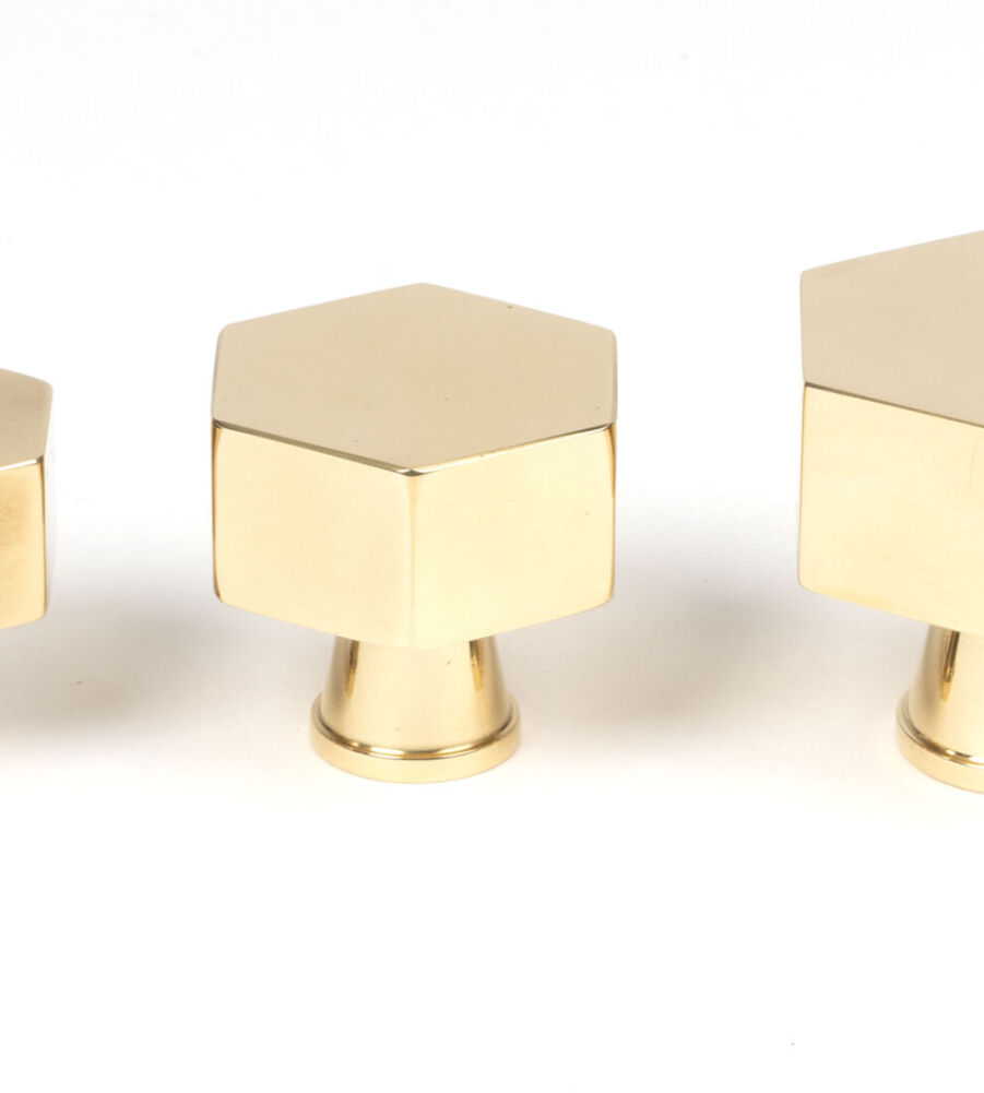From The Anvil Polished Brass Kahlo Cabinet Knob - 32mm - Image 6