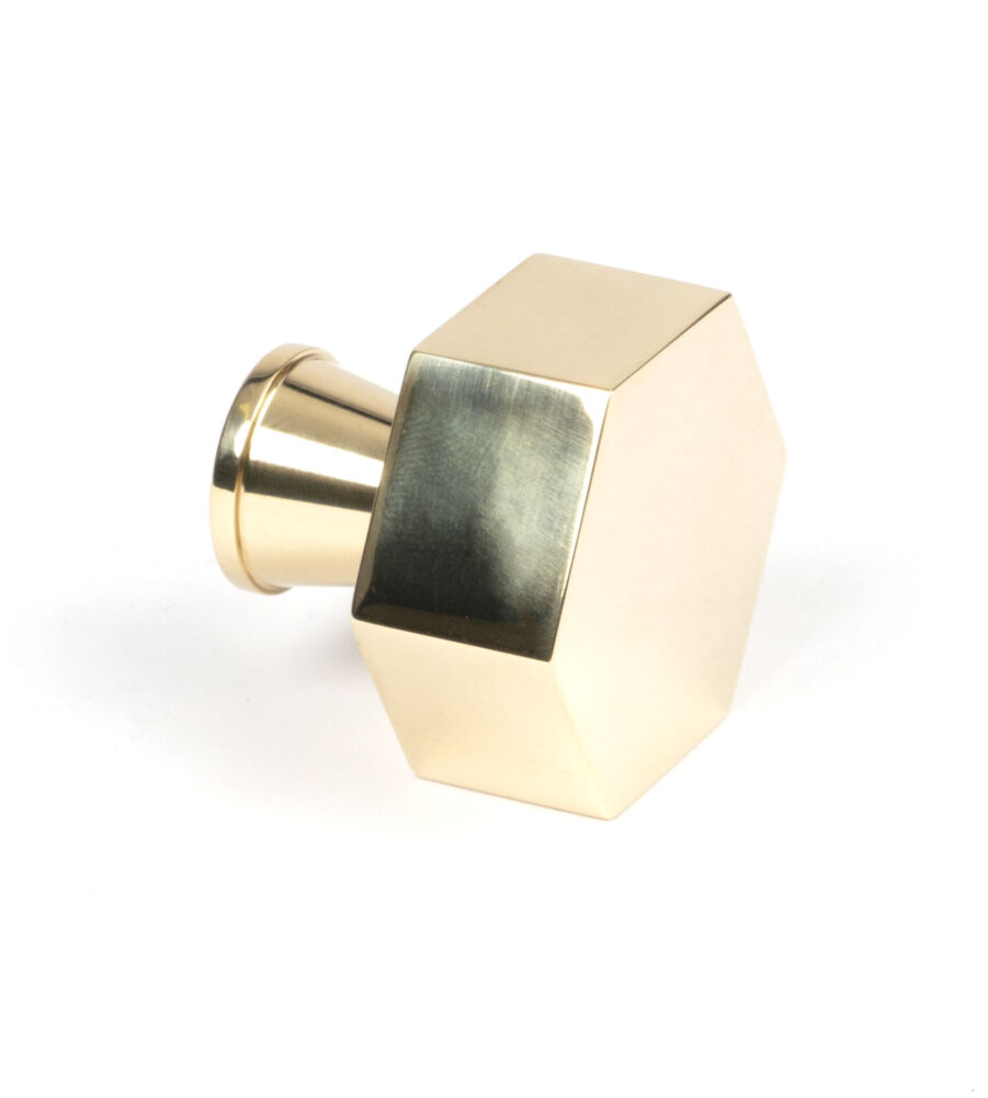 From The Anvil Polished Brass Kahlo Cabinet Knob - 38mm - Image 3