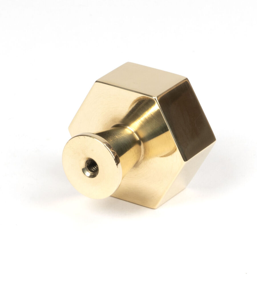 From The Anvil Polished Brass Kahlo Cabinet Knob - 38mm - Image 4