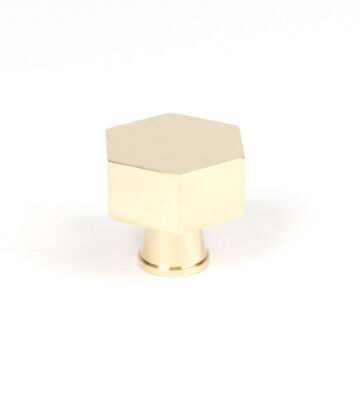 From The Anvil Polished Brass Kahlo Cabinet Knob – 38mm