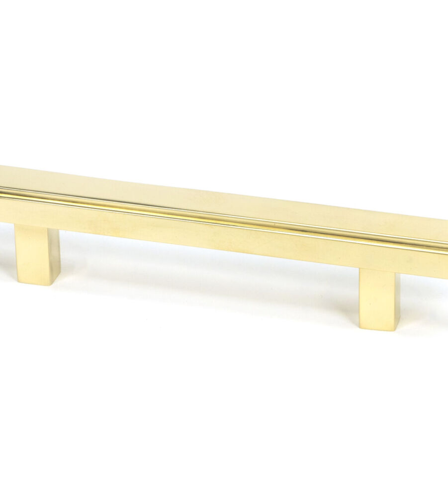 From The Anvil Polished Brass Scully Pull Handle - Small