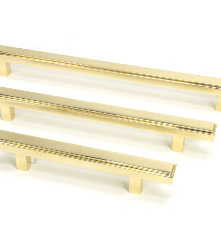 From The Anvil Polished Brass Scully Pull Handle - Medium - Image 6