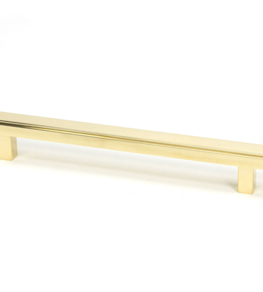 From The Anvil Polished Brass Scully Pull Handle - Medium