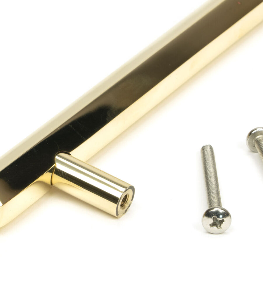From The Anvil Polished Brass Kahlo Pull Handle - Medium - Image 5