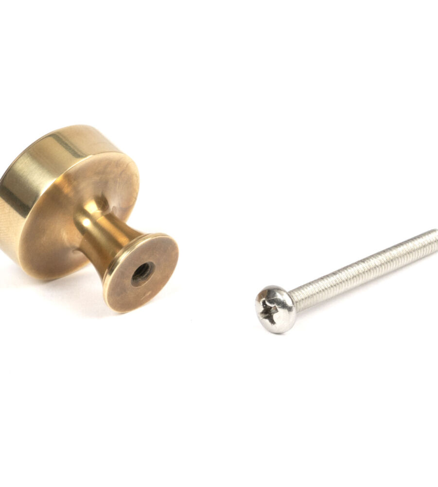 From The Anvil Aged Brass Scully Cabinet Knob - 25mm - Image 5