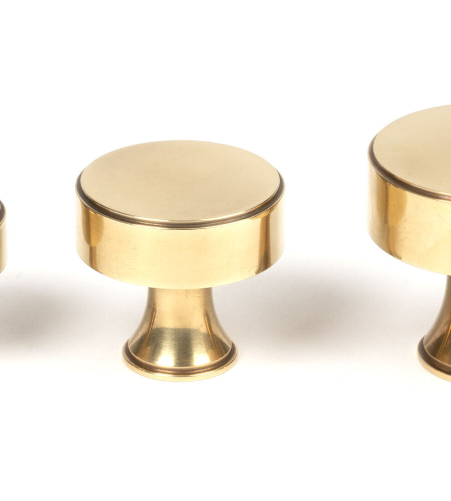 From The Anvil Aged Brass Scully Cabinet Knob - 32mm - Image 6