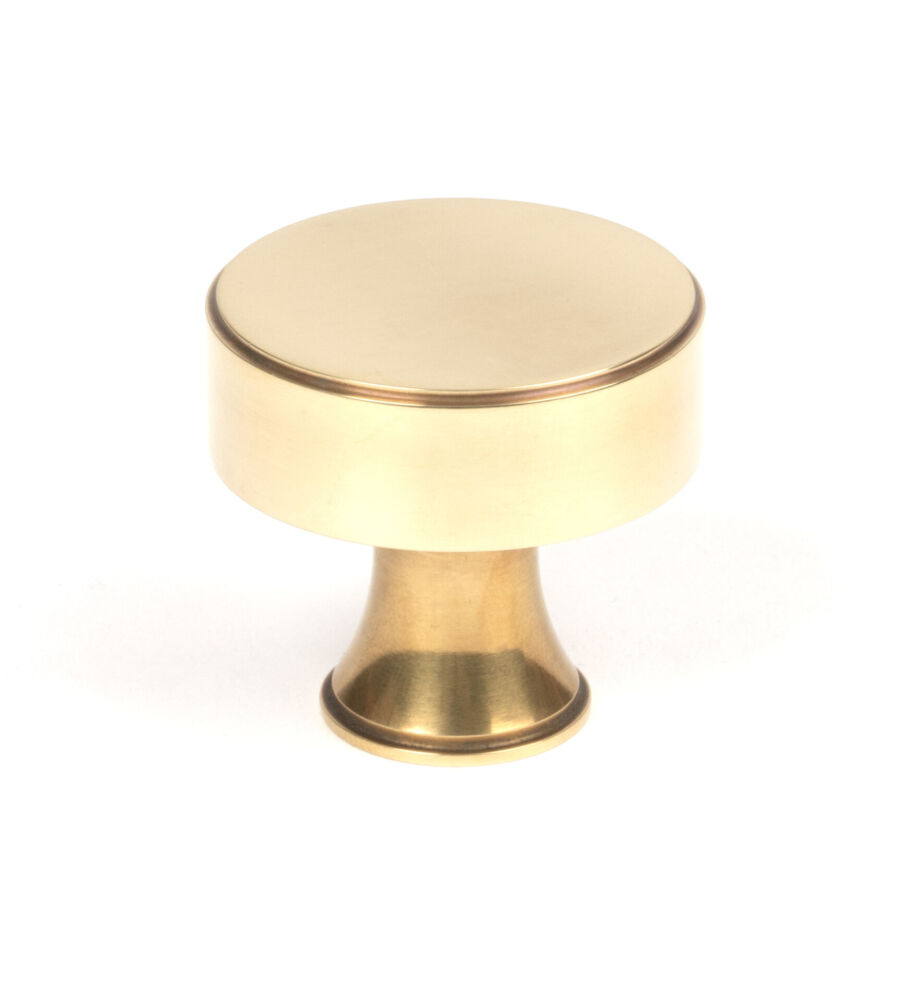 From The Anvil Aged Brass Scully Cabinet Knob - 38mm