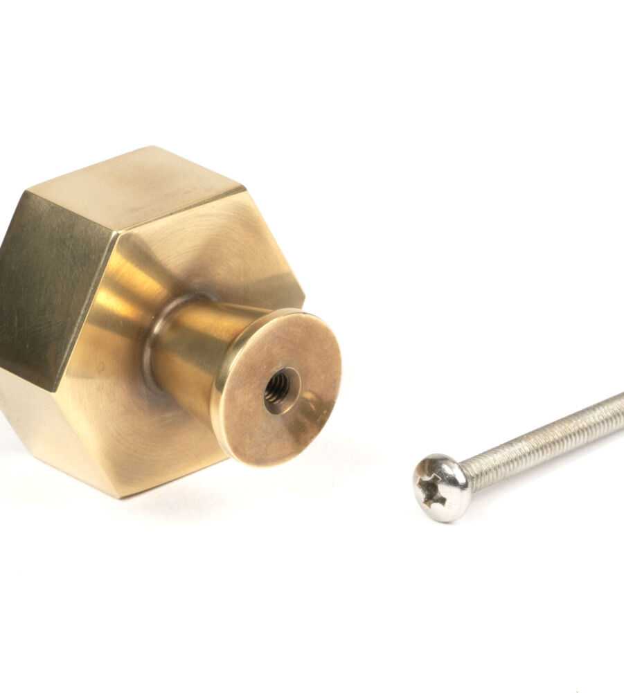 From The Anvil Aged Brass Kahlo Cabinet Knob - 38mm - Image 5