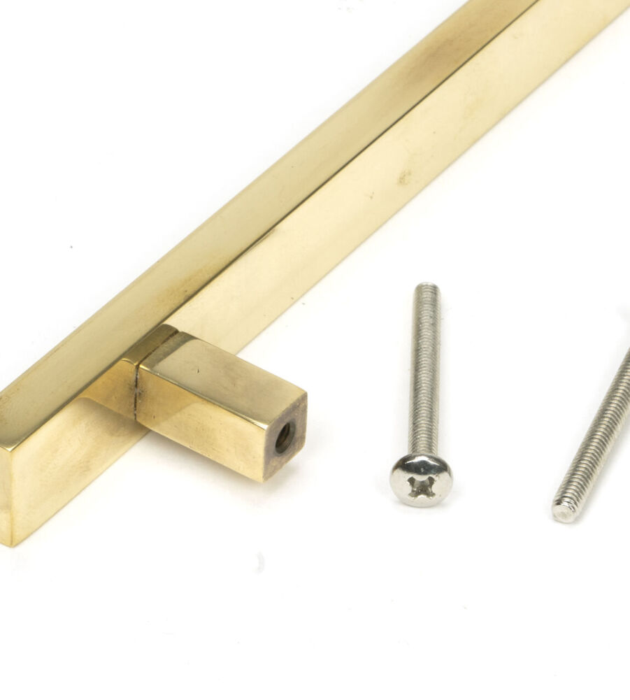 From The Anvil Aged Brass Scully Pull Handle - Small - Image 5