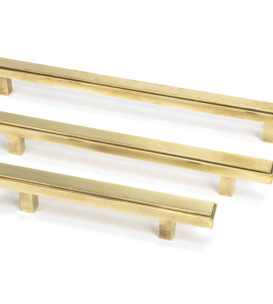 From The Anvil Aged Brass Scully Pull Handle - Small - Image 6