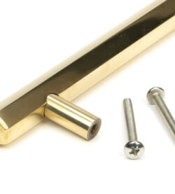 From The Anvil Aged Brass Kahlo Pull Handle - Medium - Image 5