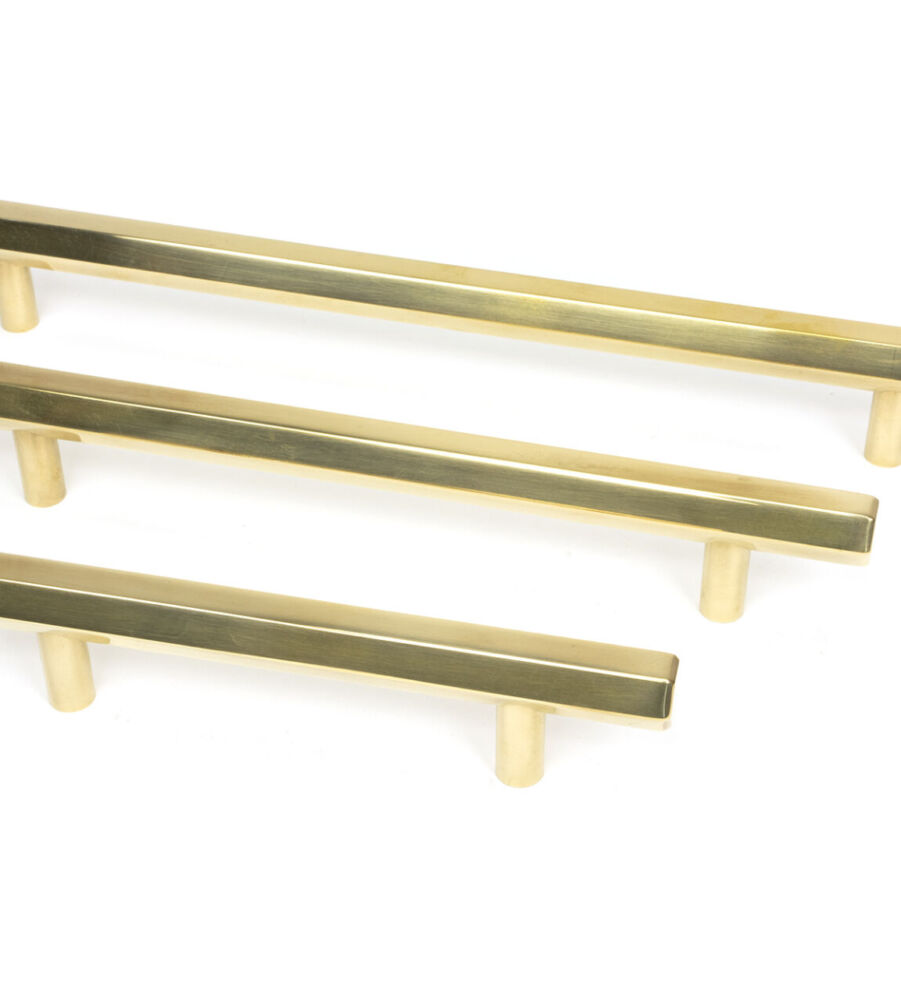 From The Anvil Aged Brass Kahlo Pull Handle - Medium - Image 6