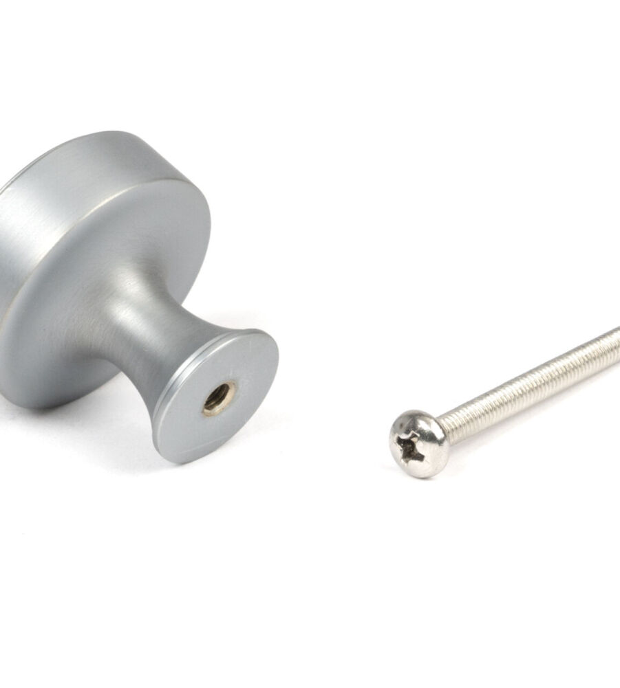 From The Anvil Satin Chrome Scully Cabinet Knob - 32mm - Image 5
