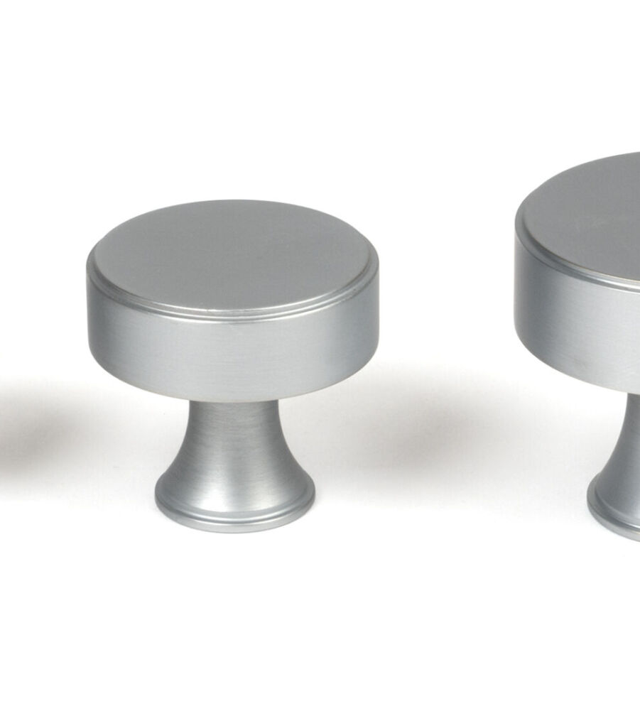From The Anvil Satin Chrome Scully Cabinet Knob - 32mm - Image 6