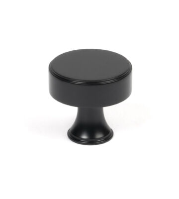 From The Anvil Matt Black Scully Cabinet Knob – 32mm