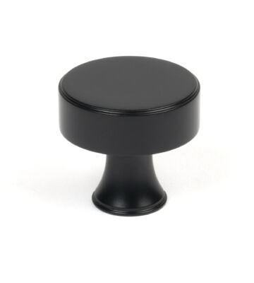 From The Anvil Matt Black Scully Cabinet Knob – 38mm