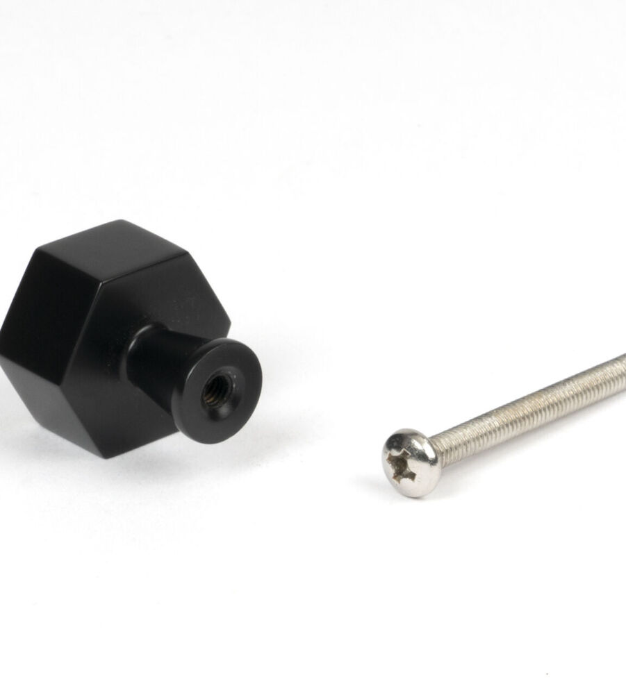 From The Anvil Matt Black Kahlo Cabinet Knob - 25mm - Image 5