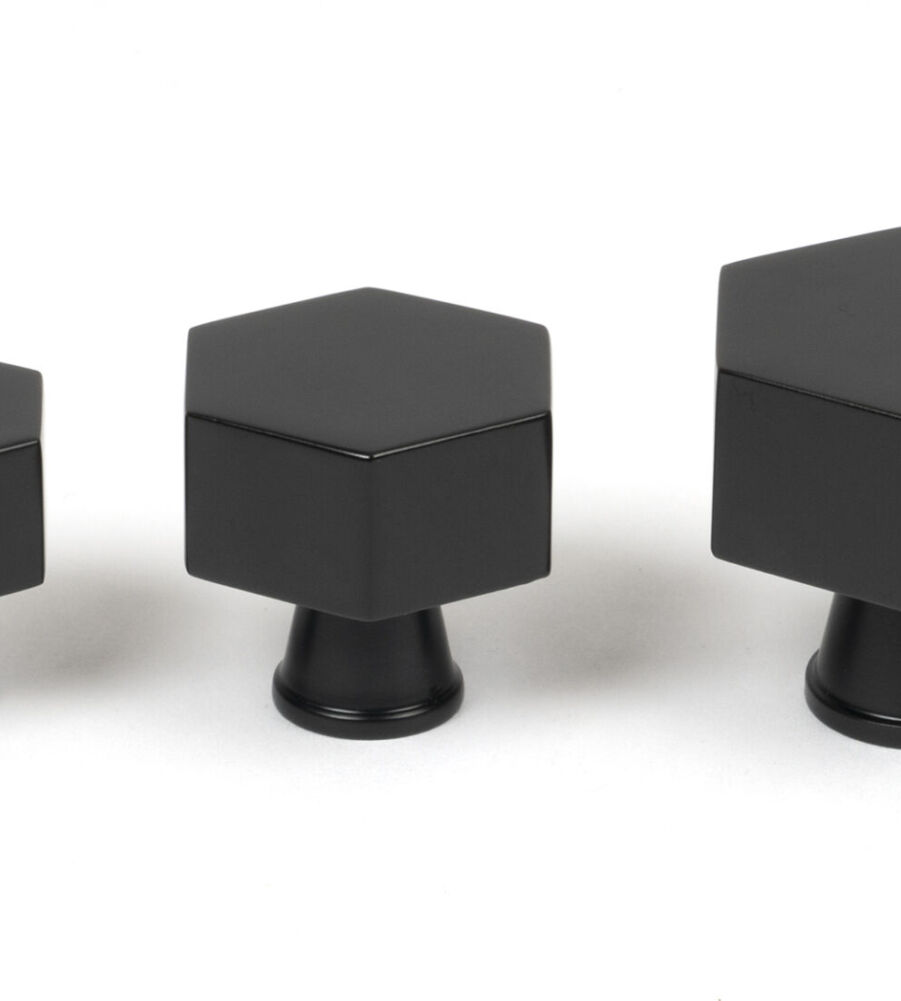 From The Anvil Matt Black Kahlo Cabinet Knob - 25mm - Image 6