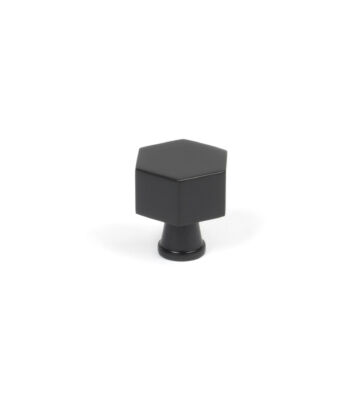 From The Anvil Matt Black Kahlo Cabinet Knob – 25mm