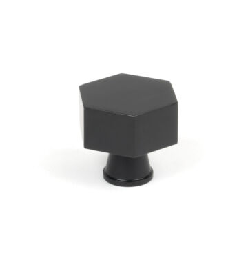 From The Anvil Matt Black Kahlo Cabinet Knob – 38mm