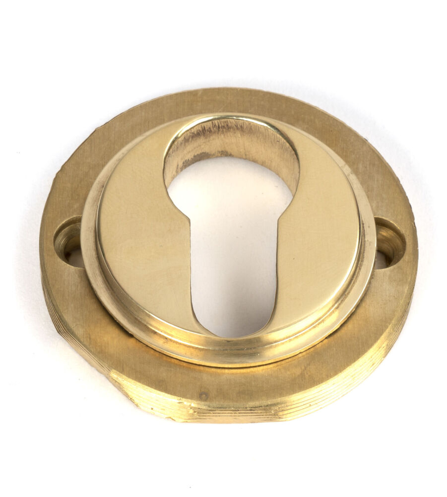 From The Anvil Polished Brass Round Euro Escutcheon (Beehive) - Image 7