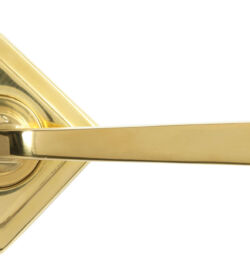 From The Anvil Polished Brass Avon Round Lever on Rose Set (Square) - Unsprung - Image 4