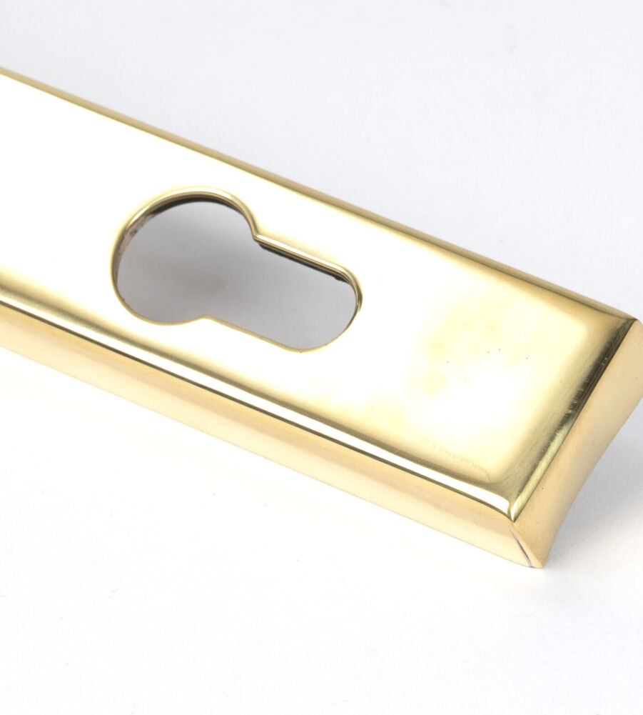 From The Anvil Polished Brass Brompton Slimline Lever Espag. Lock Set - Image 8