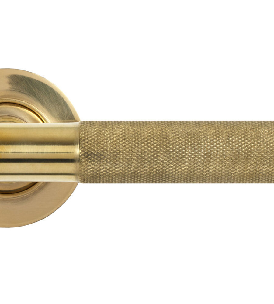 From The Anvil Polished Brass Brompton Lever on Rose Set (Plain) - Unsprung - Image 3