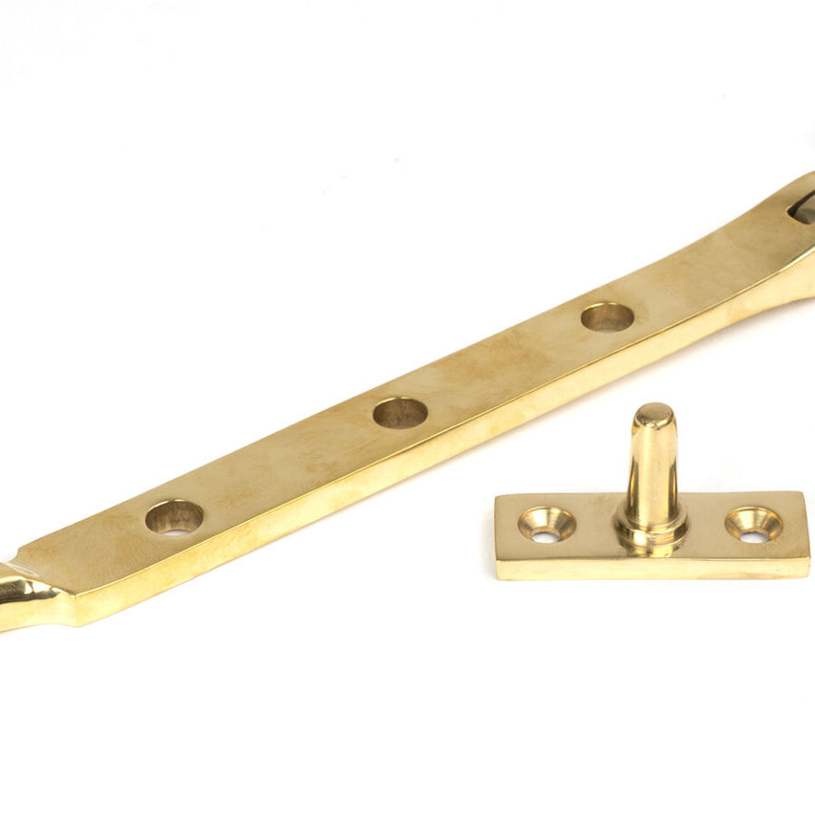 From The Anvil Polished Brass 8" Brompton Stay