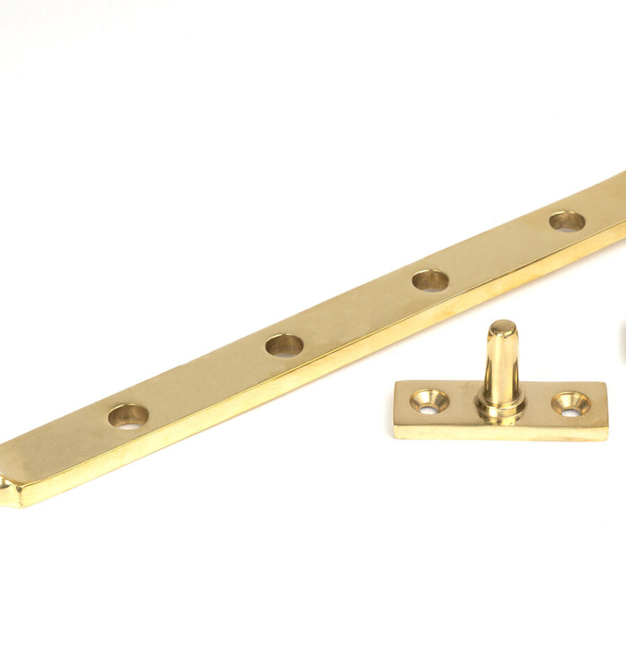 From The Anvil Polished Brass 10" Brompton Stay