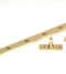 From The Anvil Polished Brass 12" Brompton Stay