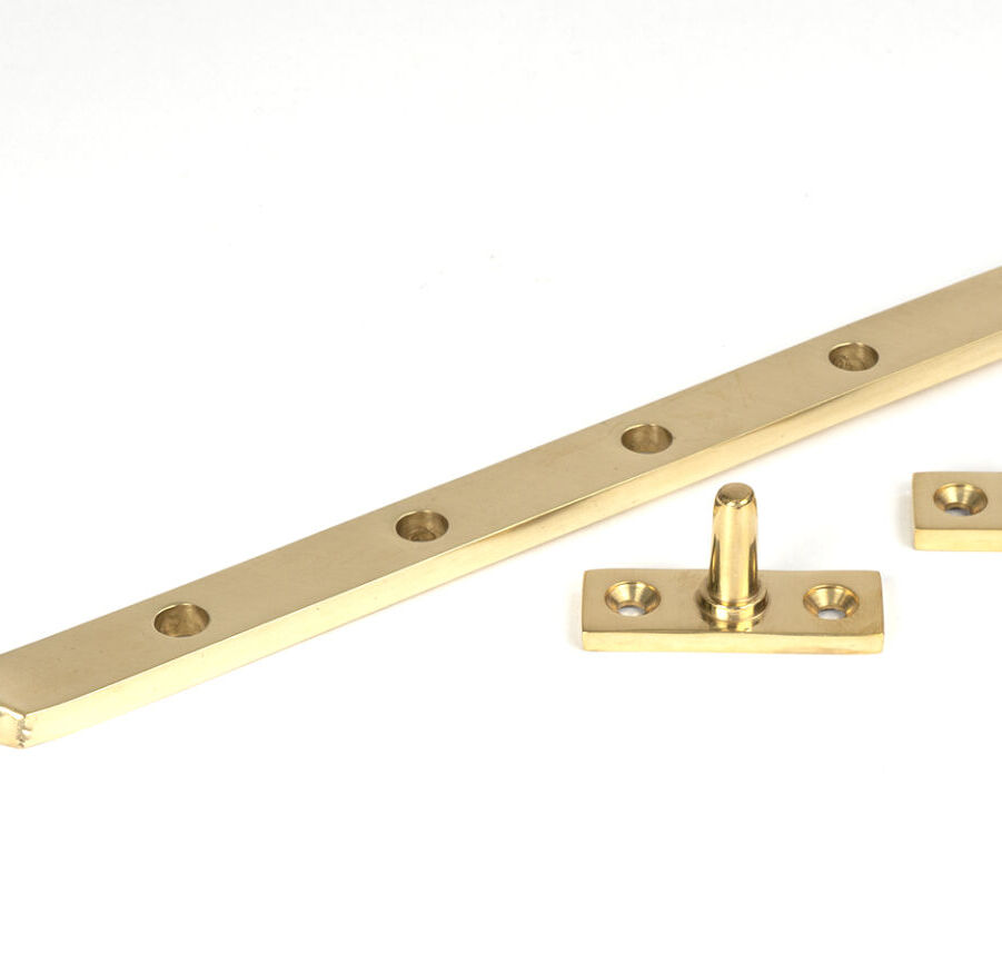 From The Anvil Polished Brass 12" Brompton Stay