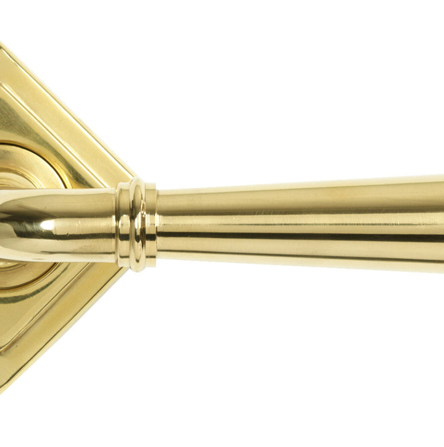 From The Anvil Polished Brass Newbury Lever on Rose Set (Square) - Unsprung - Image 4