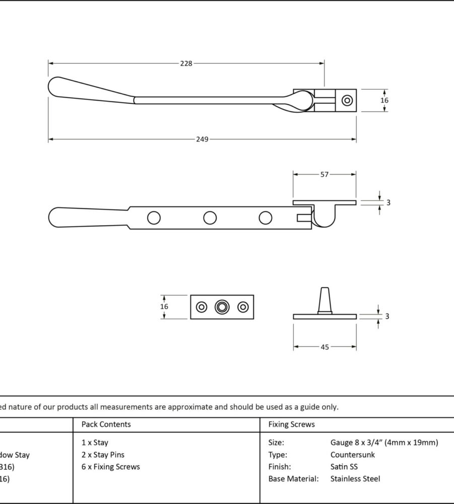From The Anvil Satin Marine SS (316) 8" Newbury Stay - Image 2