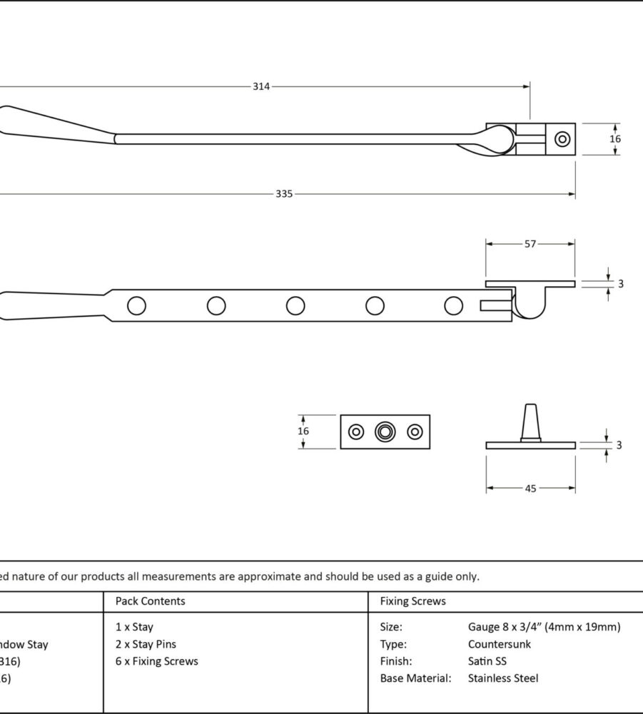 From The Anvil Satin Marine SS (316) 12" Newbury Stay - Image 2