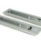 From The Anvil Satin Chrome 250mm Plain Rectangular Pull - Privacy Set