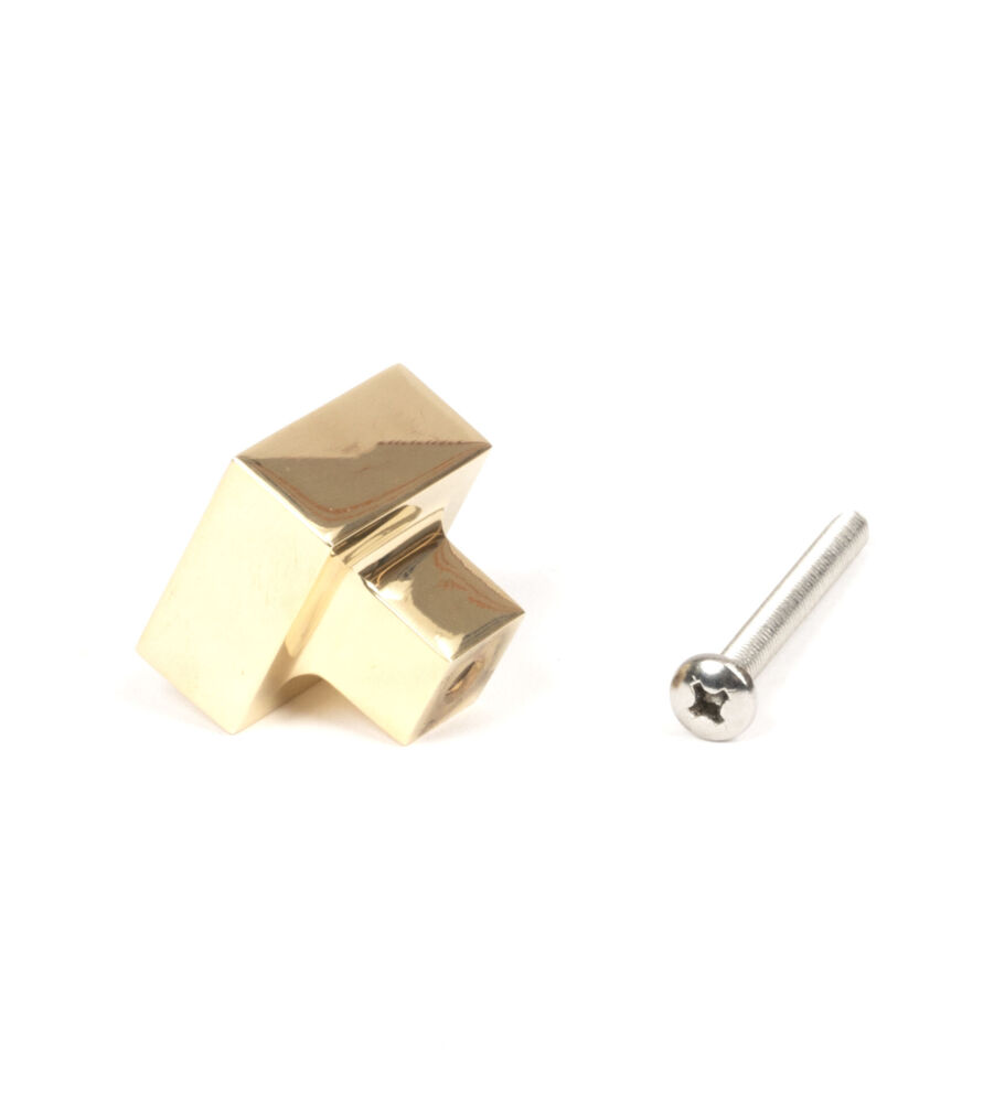 From The Anvil Polished Brass Albers Cabinet Knob - 25mm - Image 5