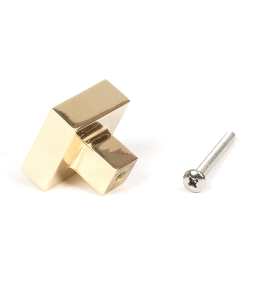 From The Anvil Polished Brass Albers Cabinet Knob - 30mm - Image 5
